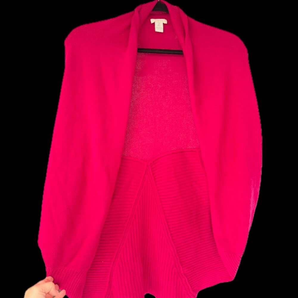Chico's short-sleeved hot pink cardigan S-L (Chico's size 2)